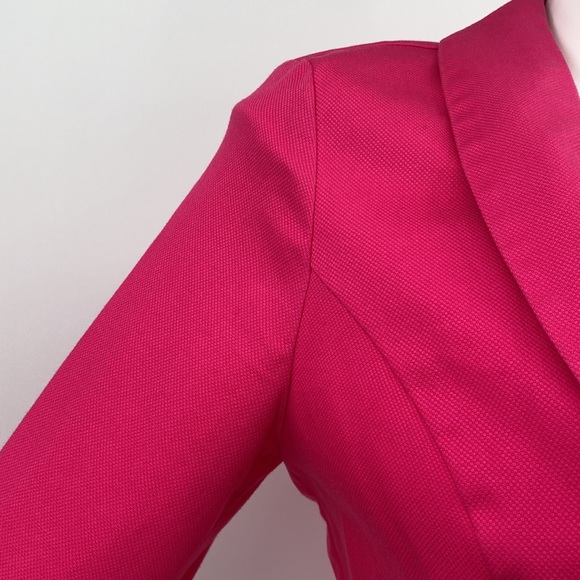 CAbi Chic Hot Pink One Button Blazer Jacket Size 12 - Picture 6 of 14